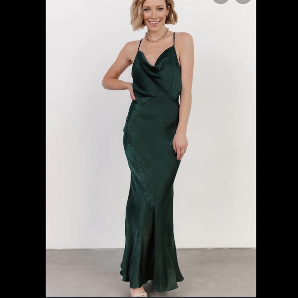 Baltic Born Bruno Slip Maxi Dress in Emerald